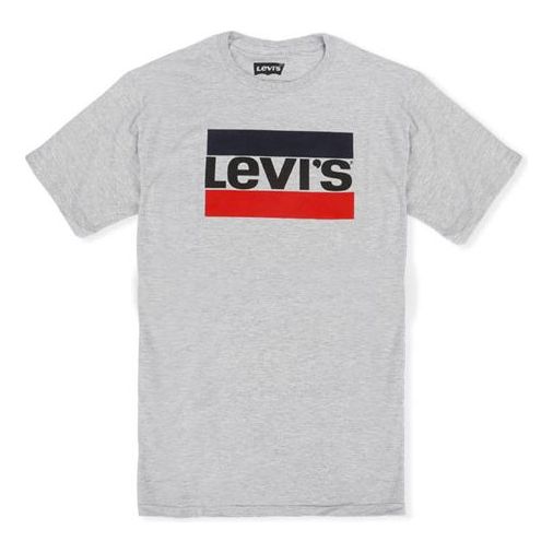 Men's Levis Alphabet Logo Short Sleeve Gray 3LSP2928GY