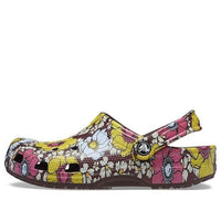 Crocs Classic Retro Floral Clogs 'Yellow Pink' 208954-6WF