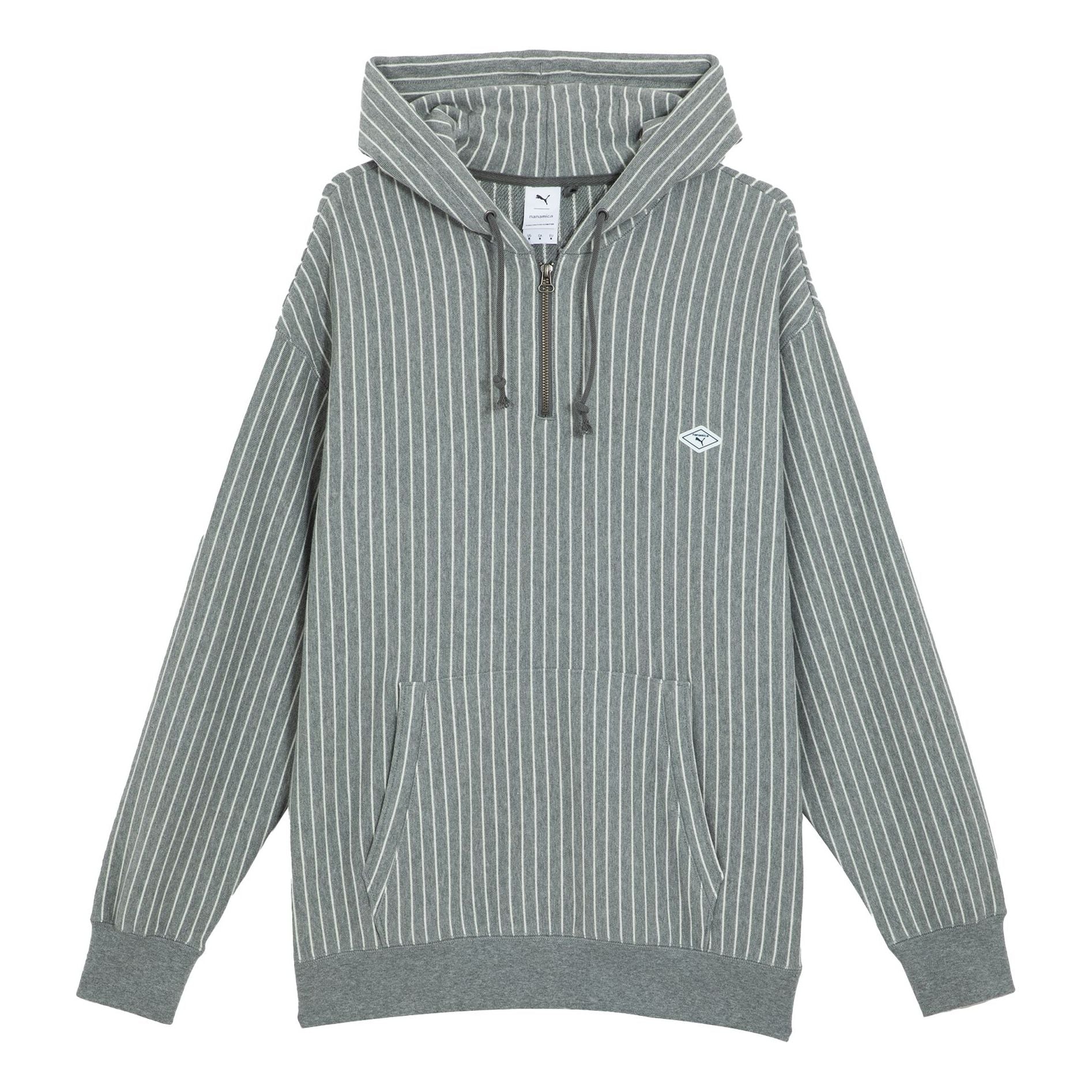 PUMA X Nanamica Striped Hoodie 'Grey' 539853-03
