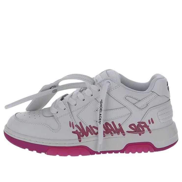 (WMNS) Off-White Out Of Office Low-Top For Walking Sneaker 'White Purple' OWIA259F22LEA0020132