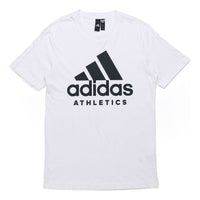 adidas Training Round Neck Pullover Short Sleeve 'White' BK3715