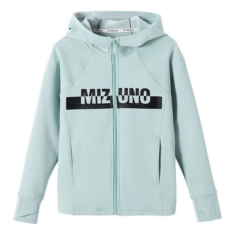(GS) Mizuno Graphic Casual Hoodie 'Teal' 32CA2A52