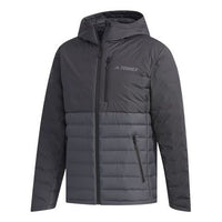 adidas Xplr Lt Dwn J H Woven Material Sports Down Jacket Black FJ9244
