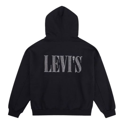 Levis Casual Fleece Lined Hoodie Black 85280-0006