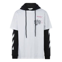 Off-White Cotton Classic Minimalistic Design Black White Colorblock OMAB033R20185012
