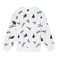 New Balance Sweatshirt Asia Sizing 'White' AMT03371-WT