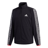 adidas VD Windbreaker Stripe Casual Sports Jacket Black GV5151
