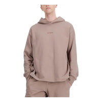 New Balance Athletics Linear Fleece Hoodie Asia Sizing 'Mushroom' MT33559-MS