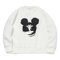 (WMNS) Li-Ning x Disney Crossover Athleisure Casual Sports Pullover 'White Black' AWDQB88-1