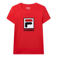 (WMNS) FILA Stylish Sports Red T-Shirt F11M828106F-RD