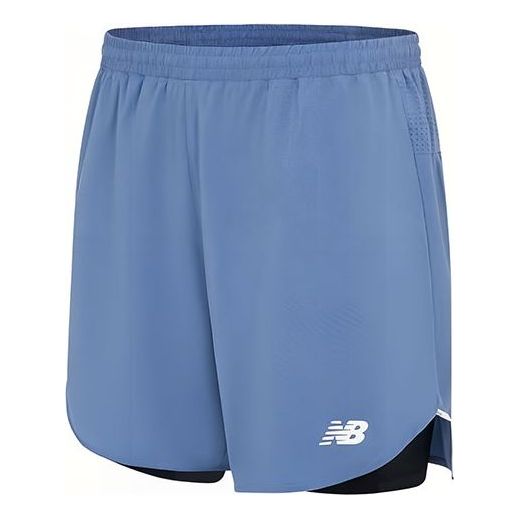 New Balance Q Speed 6 Inch 2-in-1 Short Asia Sizing 'Mercury Blue' MS33282-MYL