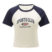 (WMNS) Reebok Sports Club T-Shirt 'White Navy' 24SRC406WGN2