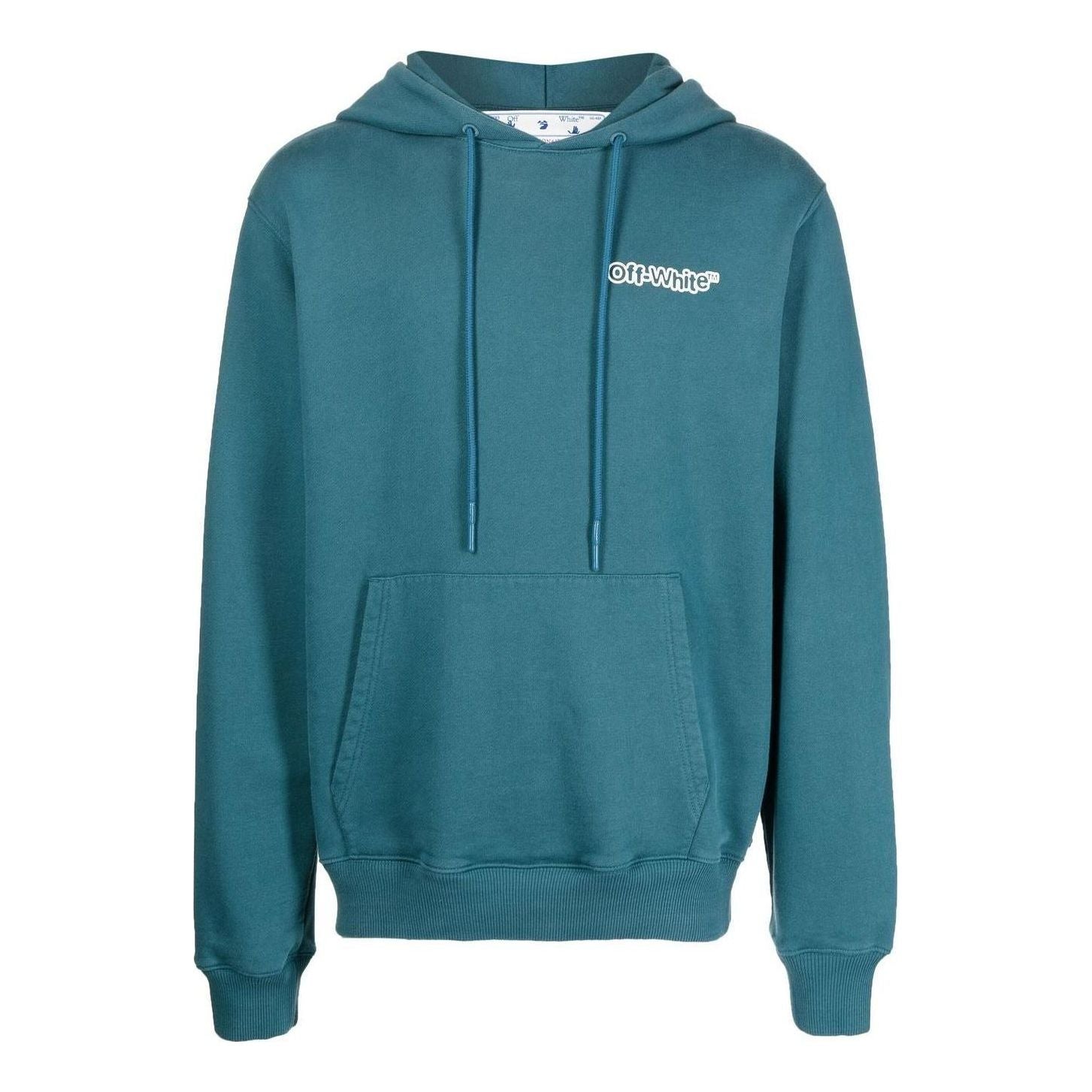 Off-White Logo-Print Hoodie OMBB097S22FLE0134801