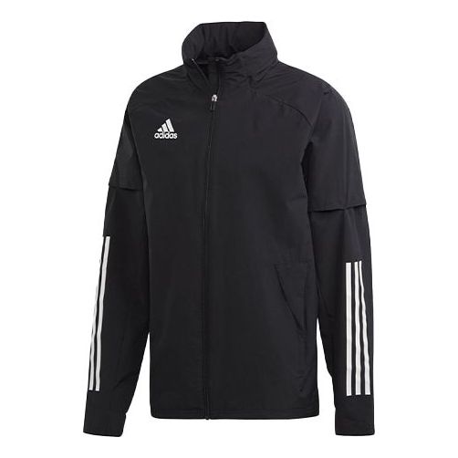 adidas CON20 AW JKT hooded track Jacket Black EA2507