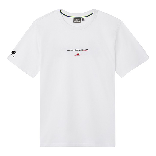 New Balance Men's New Balance Printing Casual Short Sleeve White NEA25041-WT