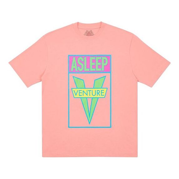 PALACE Asleep To Venture Round Neck Short Sleeve Unisex Pink Red P19TS025