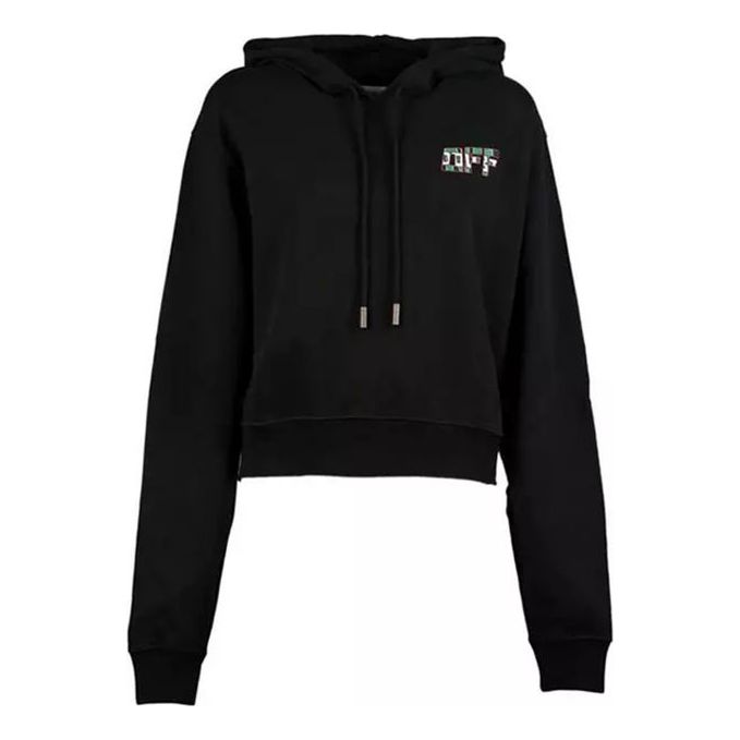 (WMNS) Off-White Loose Long Sleeves Black OWBB016R190030491088