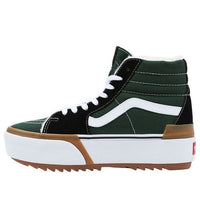 (WMNS) Vans Sk8-Hi Stacked High Top Shoes 'Green White' VN0A4BTWBDT