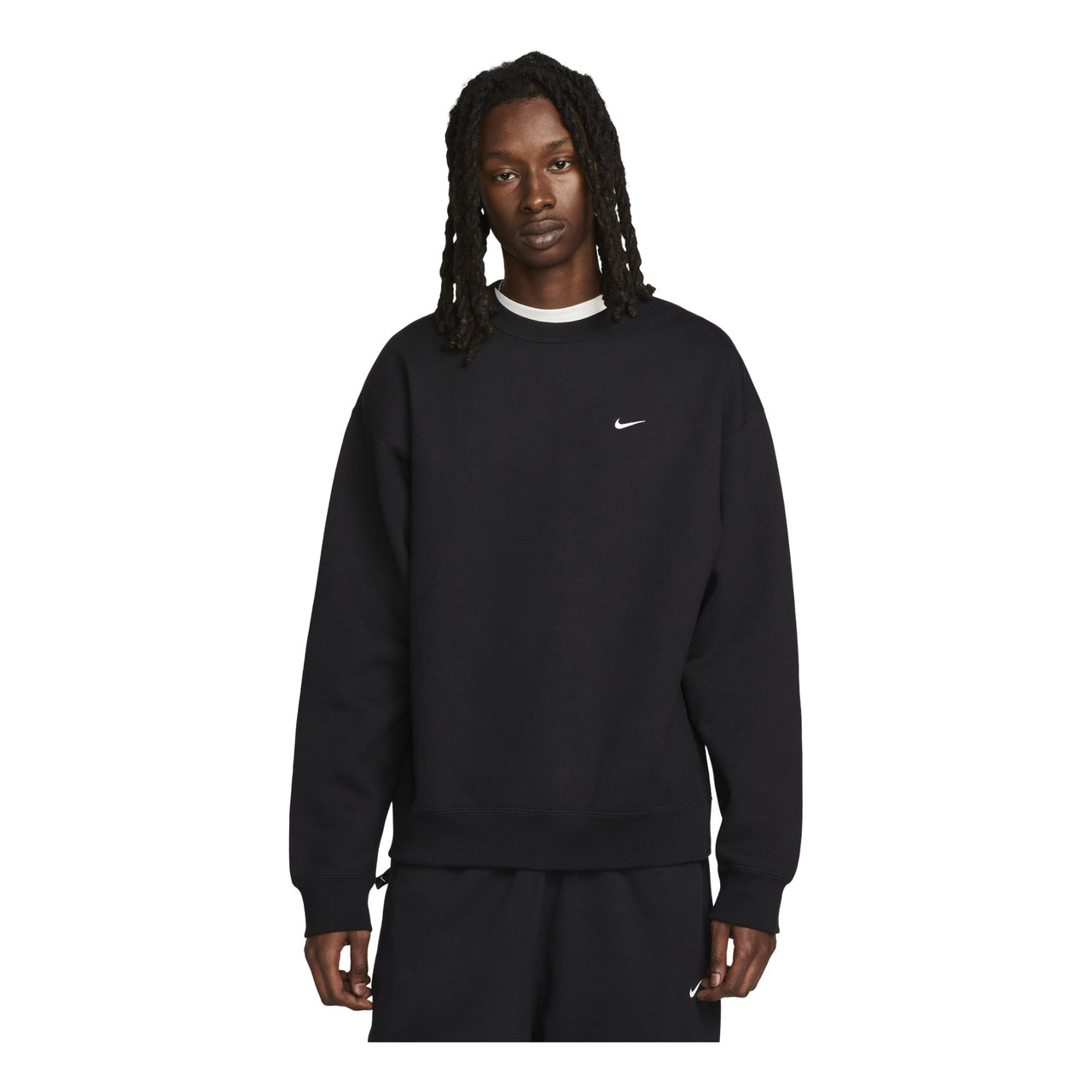 Nike Solo Swoosh Fleece Crew 'Black' DX1361-010
