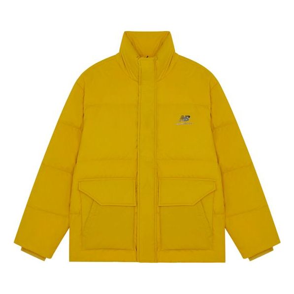 New Balance Logo Print Warm Jacket Asia Sizing 'Yellow' AMJ14309-MSU