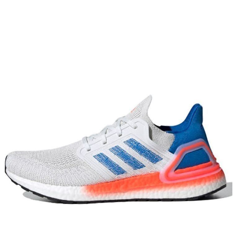 adidas Ultraboost 20 'Crystal White Glow Blue Solar Red' EG0708