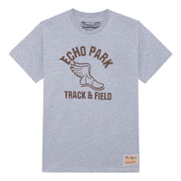 Mitchell & Ness x Fred Segal Echo Park Track T-shirt 'Grey' BMTRDD20071-MNNWHIT
