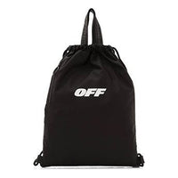 Off-White Minimalistic Drawstring Backpack Black 18A390031001BLACKWHITE