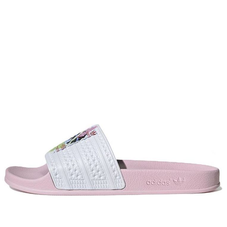 adidas Adilette Slides 'Pink White' HR0092