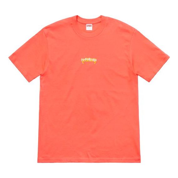 Supreme SS19 Fronts Neon Orange Tee SUP-SS19-276