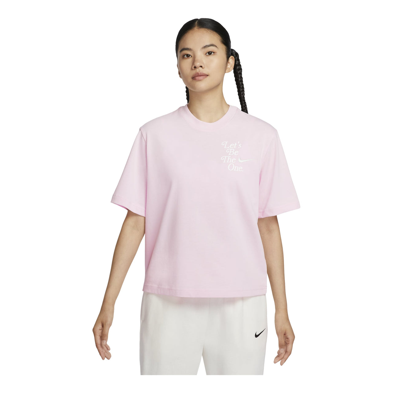 (WMNS) Nike Sportswear Boxy T-Shirt Asia Sizing 'Pink' HM4581-663