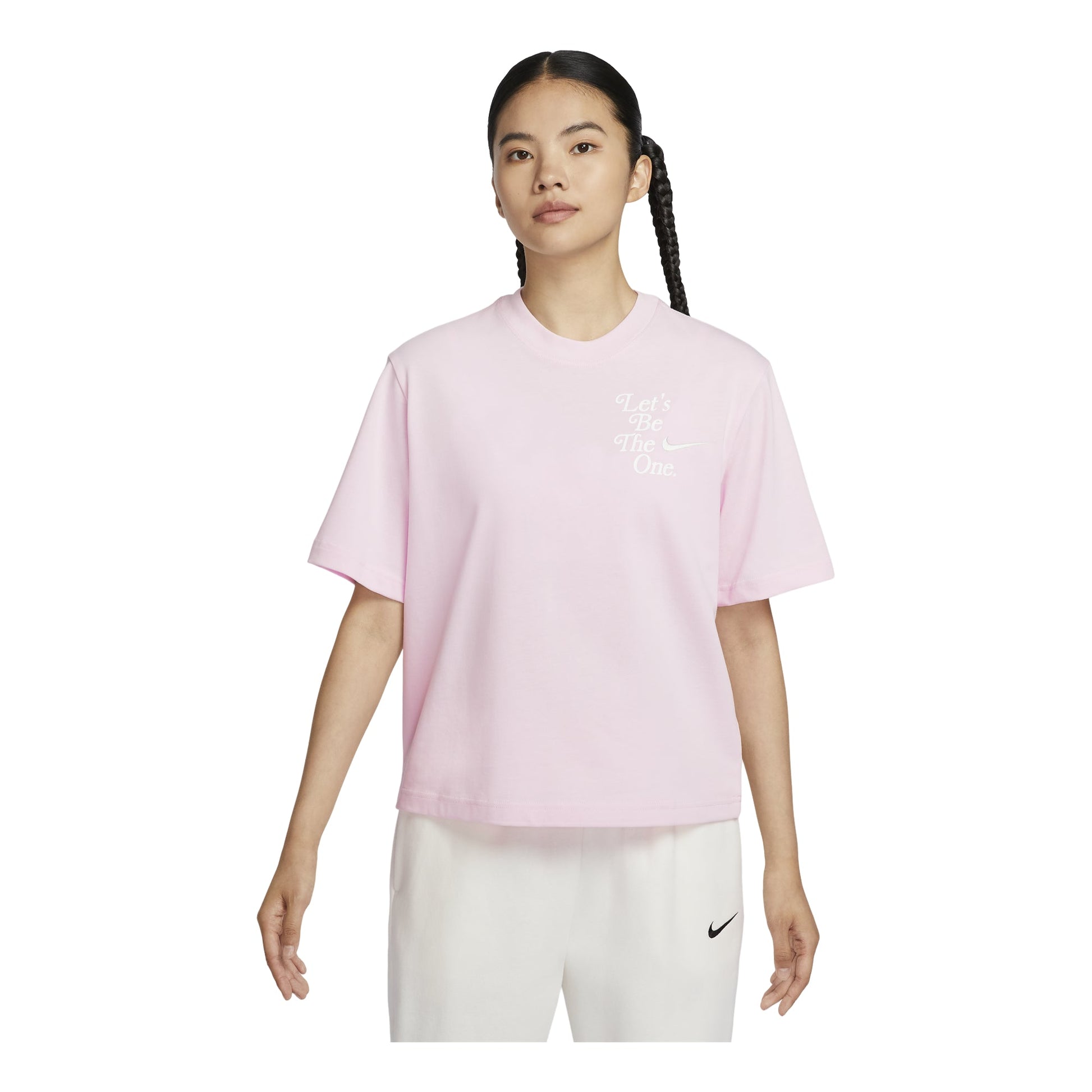 (WMNS) Nike Sportswear Boxy T-Shirt Asia Sizing 'Pink' HM4581-663