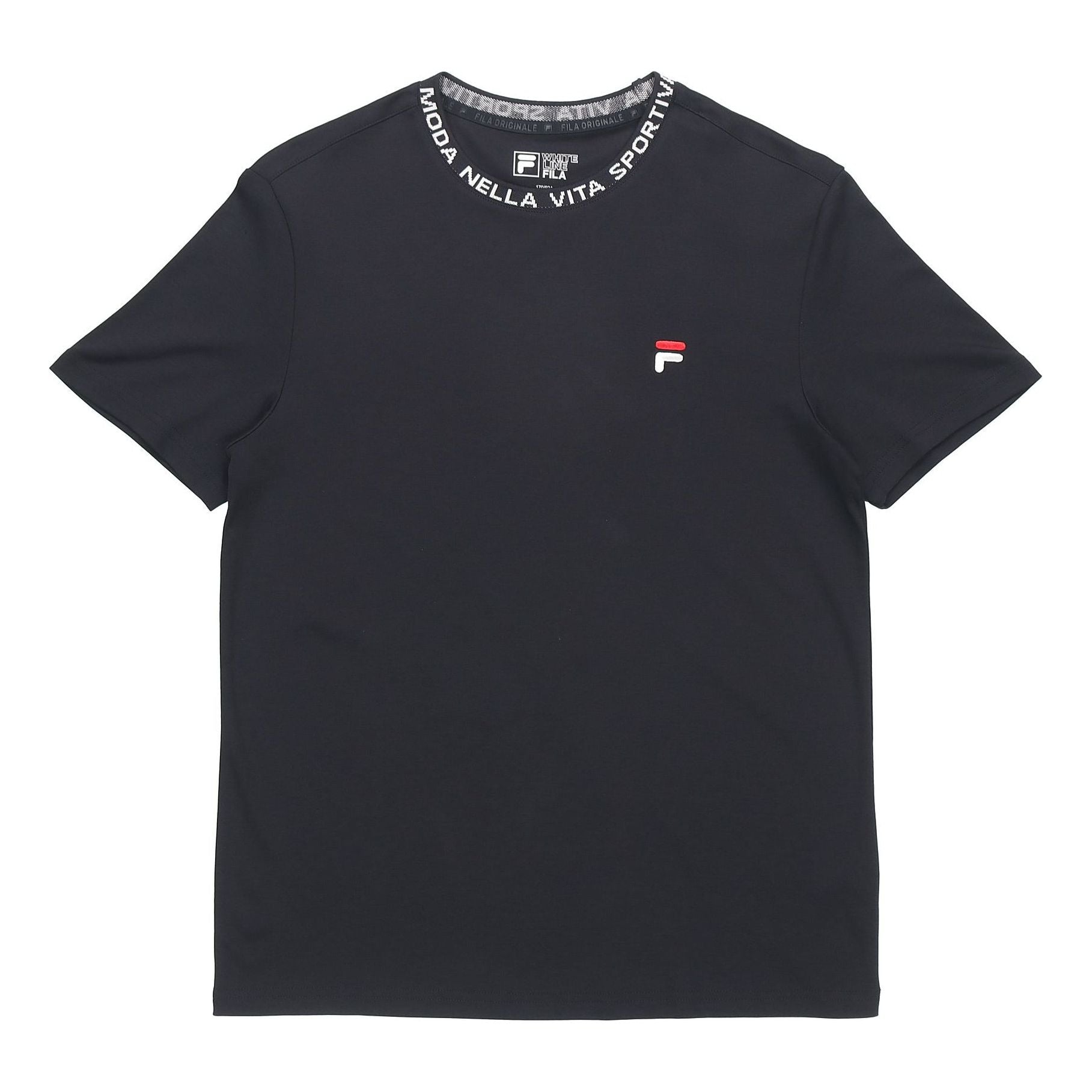Men's FILA Alphabet Collar Short Sleeve Legendary Blue T-Shirt F11M028172F-NV
