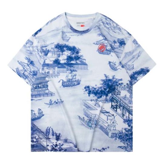 Li-Ning BADFIVE Loose Short Sleeve Printing AHSQ081-1