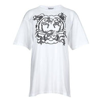 KENZO SS21 Tiger Head Printing Large Short Sleeve White 2TS9104SA-01B