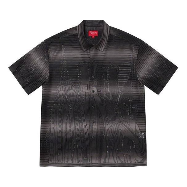 Supreme Liberty Lace S/S Shirt 'Black Grey' SUP-SS21-853