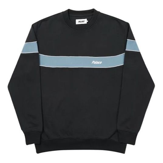 PALACE Chest Logo Embroidered Round Neck Black P19CS172