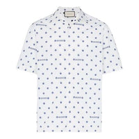 Gucci Star Logo Short Sleeve Button Up Shirt 'White' 546192-ZAADT-9002