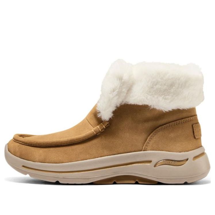 (WMNS) Skechers Go Walk Arch Fit Cherish Boots 'Tan' 144423-CSNT