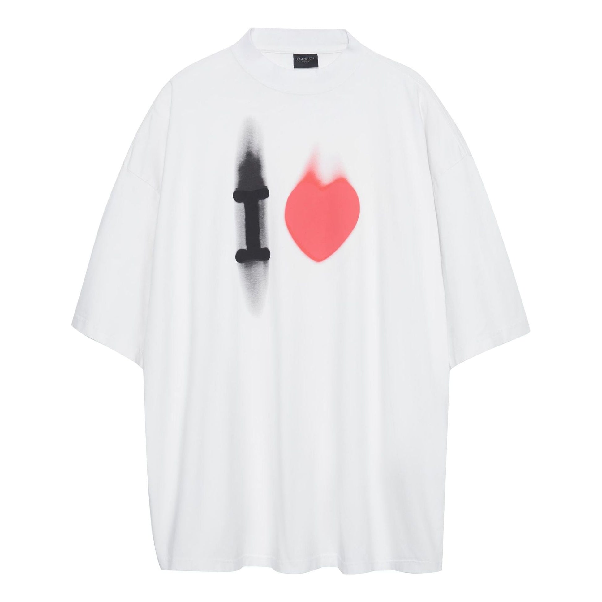 Balenciaga I Love T-shirt Large Fit 'White' 744439TOVH39081