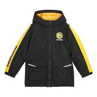 (GS) Skechers x SpongeBob SquarePants Graphic Down Jacket 'Black Yellow Pink' L321K172