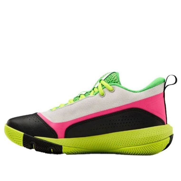 (GS) Under Armour SC 3ZER0 4 'White Vis Yellow' 3023918-102