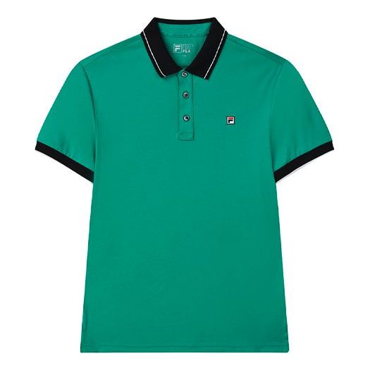 Men's FILA Business Casual Short Sleeve polo Green Polo Shirt F11M128106F-GN