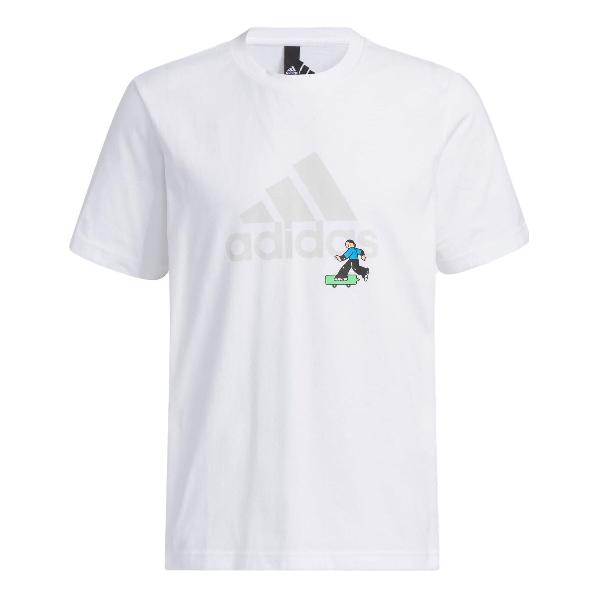 adidas Graphic Logo T-Shirts 'White' IA8156