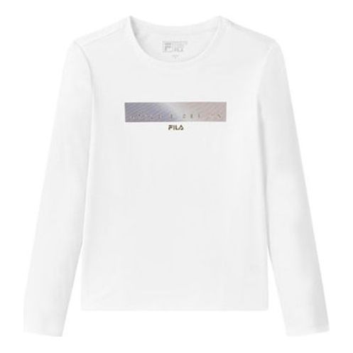 (WMNS) FILA Casual Sports Long Sleeves Tee 'White' F11W048214F-WT