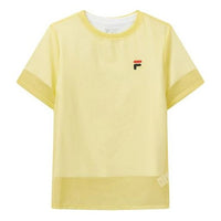 (WMNS) FILA Sports Loose Short Sleeve Yellow F11W028110F-YE