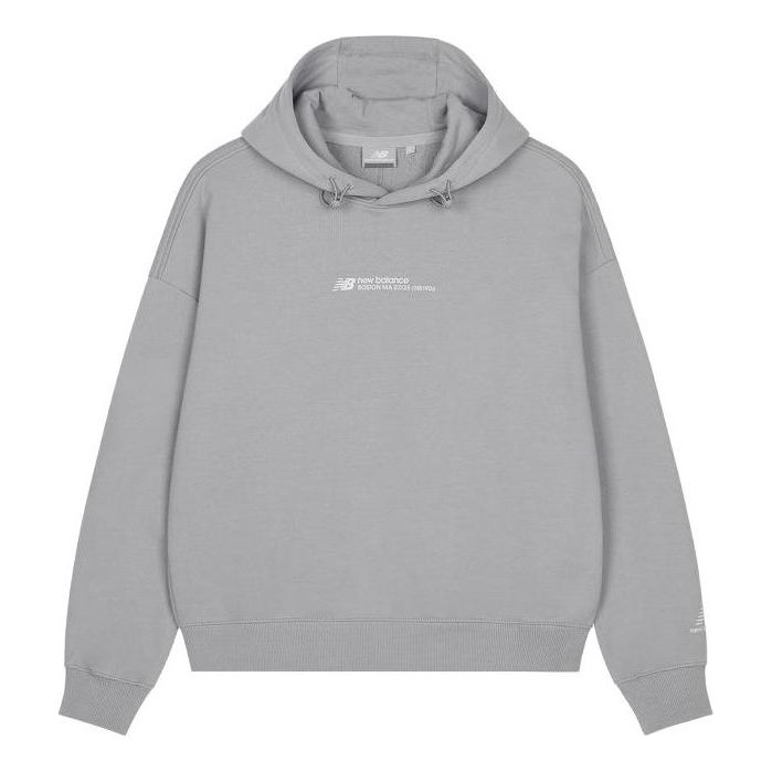 (WMNS) New Balance Lifestyle Casual Hoodie Asia Sizing 'Grey' 5CD37302-GR