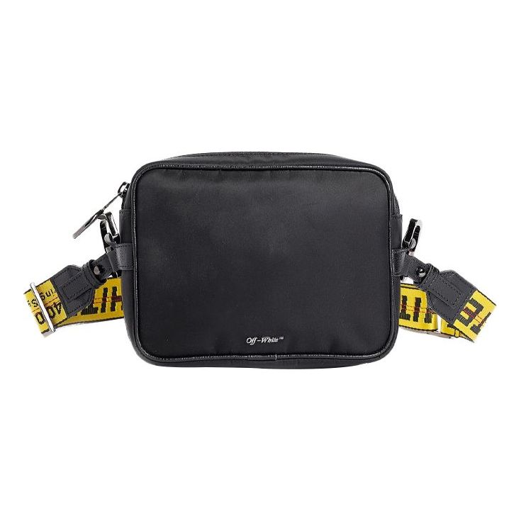 Off-White SS20 Branded Strap Crossbody Bag Yellow/Black OMNA049R20E480011000