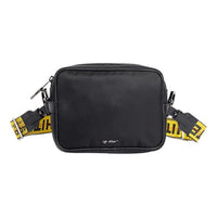 Off-White SS20 Branded Strap Crossbody Bag Yellow/Black OMNA049R20E480011000