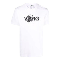 Men's Off-White SS22 Solid Color Alphabet Printing Round Neck Short Sleeve Version White T-Shirt OMAA027S21JER02501100110