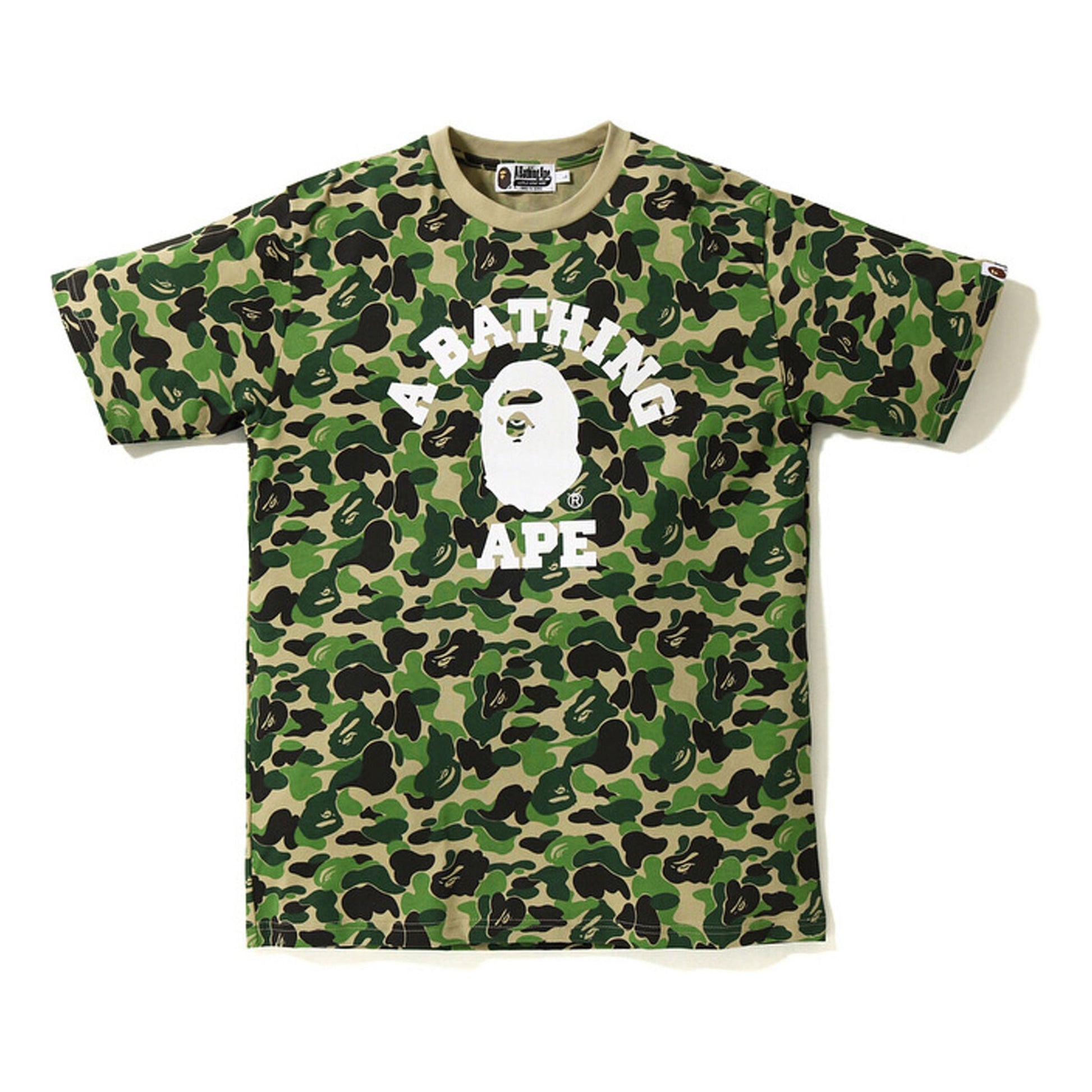 BAPE ABC College Tee Green BAPE-SS18-032